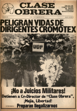 13 febrero 1979 - Peligran vidas de dirigentes de Cromotex
