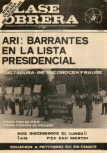9 febrero 1980 - Ari - Barrantes en la lista presidencial