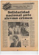 Recorte periodístico César López Silva