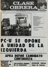 13 octubre 1979 - PC-U se opone a unidad de la izquierda
