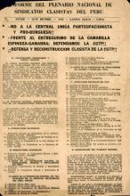 Enero 1974 - No a la central única participacionista