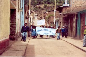 Reunión de los comisionados con pobladores de Tambo - Huancayo