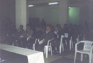 Reunión de los comisionados con autoridades y organizaciones sociales en Huasahuasi - Tarma