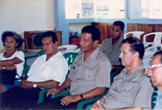 Reunión de los comisionados con Fuerzas Policiales en Tarapoto