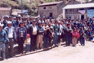 Clausura de la asamblea pública de Chungui- Ayacucho