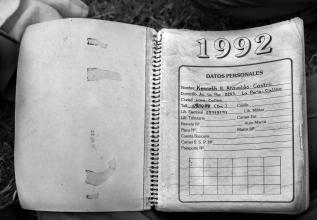 Cuaderno de Kenneth Anzualdo ( estudiante desaparecido )