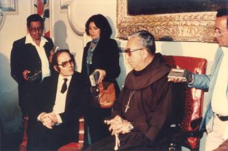 Obispo Federico Richter Prada en el obispado