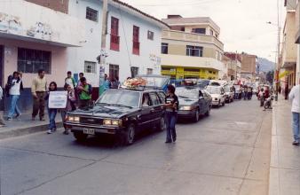 Entierro de restos encontrados en la provincia de Tocache