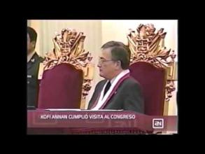 Embedded thumbnail for Kofi Annan cumplió visita al Congreso  &gt; Videos