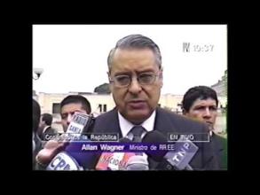 Embedded thumbnail for Canciller Allan Wagner declara sobre el pedido de extradición de Alberto Fujimori &gt; Videos