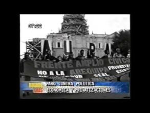 Embedded thumbnail for Paro realizado el 14 de febrero de 2002 en contra política económica y privatizaciones &gt; Videos