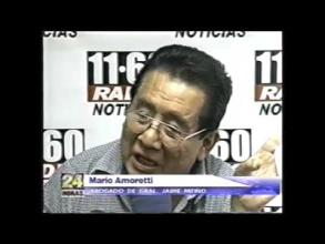 Embedded thumbnail for Abogado Mario Amoretti denuncia la detención del general Jaime Patiño &gt; Videos