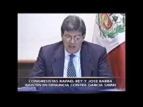 Embedded thumbnail for Congresistas José Barba y Rafael Rey Rey acusan a  Diego Garcia Sayan &gt; Videos
