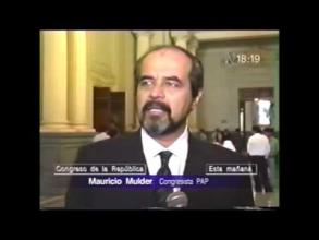 Embedded thumbnail for Declaraciones del congresista Mauricio Mulder sobre la extradición de Alberto Fujimori &gt; Videos