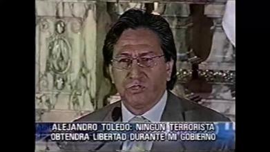 Embedded thumbnail for Alejandro Toledo afirma que ningún terrorista saldrá libre &gt; Videos