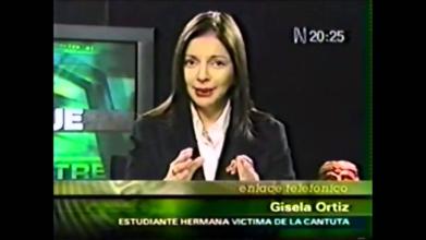Embedded thumbnail for Entrevista telefónica a Gisela Ortiz, familiar de víctima de La Cantuta  &gt; Videos