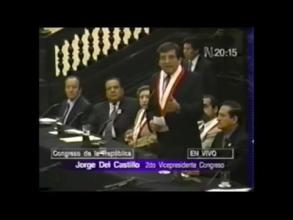 Embedded thumbnail for Homenaje de desagravio a diputados y senadores retirados de su cargo a consecuencia del autogolpe del 05 de abril de 1992 &gt; Videos
