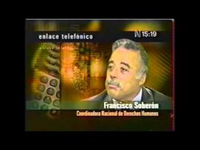 Embedded thumbnail for Enlace telefónico con Francisco Soberón, sobre denuncia del Gobierno peruano a la CIDH &gt; Videos