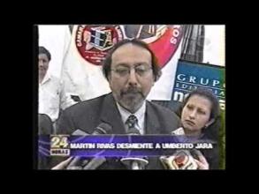 Embedded thumbnail for Santiago Martín Rivas desmintió algunas afirmaciones de Umberto Jara &gt; Videos