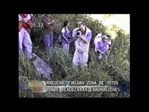 Embedded thumbnail for Evalúan zona de Totos donde se realizarán exhumaciones &gt; Videos