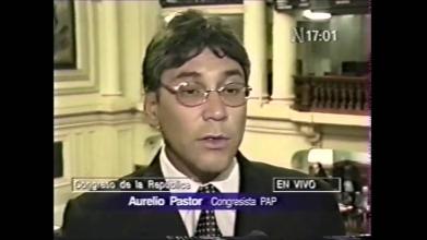 Embedded thumbnail for Declaraciones del congresista Aurelio Pastor acerca de la ley antiterrorista &gt; Videos