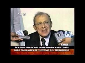 Embedded thumbnail for Salomón Lerner, expresidente CVR, pide más precisiones sobre las reparaciones civiles para familiares  &gt; Videos