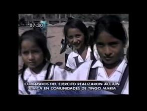 Embedded thumbnail for Comando del Ejército en Tingo María realizan acción cívica en comunidades del Monzón &gt; Videos