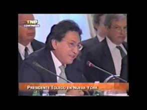 Embedded thumbnail for Vivo: discurso Pdte. Alejandro Toledo en New York, EE. UU., sede ONU, exposición sobre la lucha contra el terrorismo. &gt; Videos