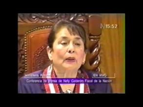 Embedded thumbnail for Conferencia de prensa de la fiscal Nelly Calderón para mostrar pruebas dadas por Umberto Jara y vínculos entre Martín Rivas, A. Fujímori y Vladimiro Montesinos &gt; Videos