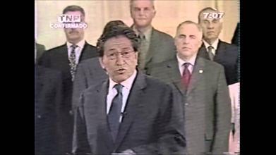 Embedded thumbnail for Mensaje a la nación del presidente Toledo en donde pide facultades para legislar contra el terrorismo &gt; Videos