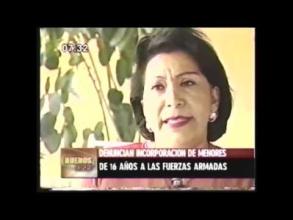 Embedded thumbnail for Congresista Julia Valenzuela denuncia incorporación de menores a las Fuerzas Armadas &gt; Videos