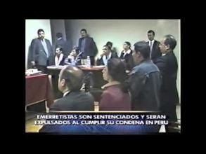 Embedded thumbnail for Emerretistas chilenos recibieron sentencia al ser hallados culpables de varios hechos perpetrados contra el orden social &gt; Videos