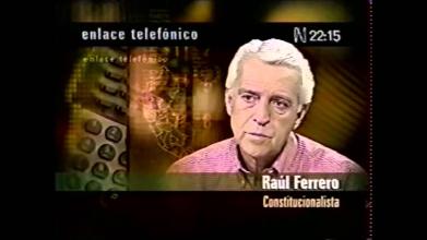 Embedded thumbnail for Entrevista telefónica con Raúl Ferrero sobre el fallo del Tribunal Constitucional &gt; Videos