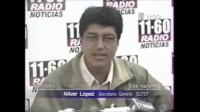 Embedded thumbnail for Nilver López declara sobre el SUTEP y Sendero Luminoso &gt; Videos