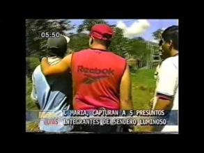 Embedded thumbnail for Capturan a cinco presuntos integrantes de Sendero Luminoso en Tingo María &gt; Videos