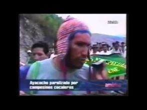 Embedded thumbnail for Campesinos cocaleros realizan paro en Ayacucho para pedir la libertad de Nelson Palomino &gt; Videos
