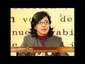 Embedded thumbnail for Entrevista a Gisela Ortiz, familiar de una victima del asesinato en la Cantuta. Tema: Campaña para extraditar a Alberto Fujimor &gt; Videos