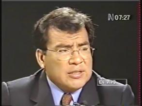 Embedded thumbnail for Entrevista al congresista Javier Velásquez Quesquén sobre las manifestaciones del APRA contra la Comisión de la Verdad y Reconciliación &gt; Videos
