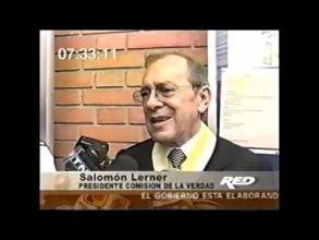 Embedded thumbnail for Salomón Lerner se mostró satisfecho con el anuncio del presidente Toledo de pronunciarse  sobre el  informe de la CVR &gt; Videos