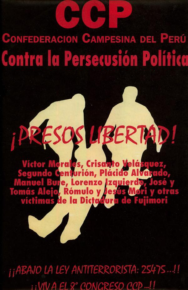 Confederación Campesina del Perú contra la persecusión política