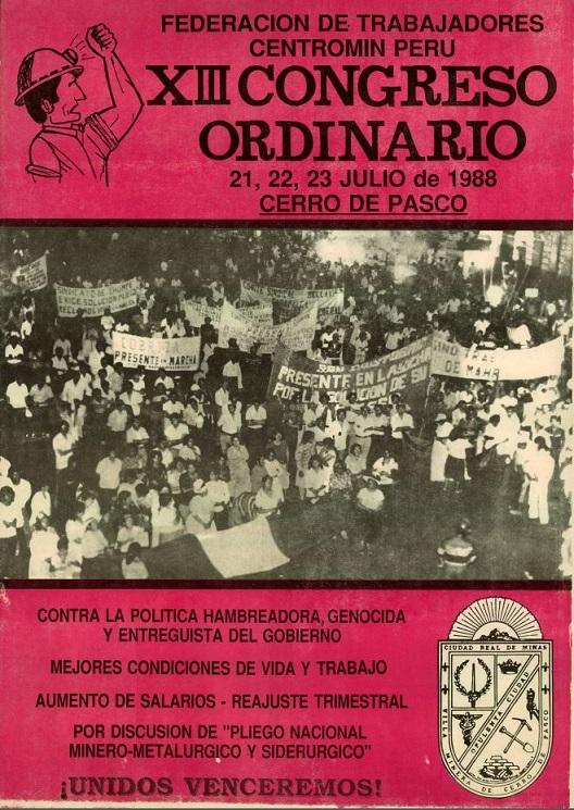 Décimo Tercer Congreso Ordinario - Cerro de Pasco