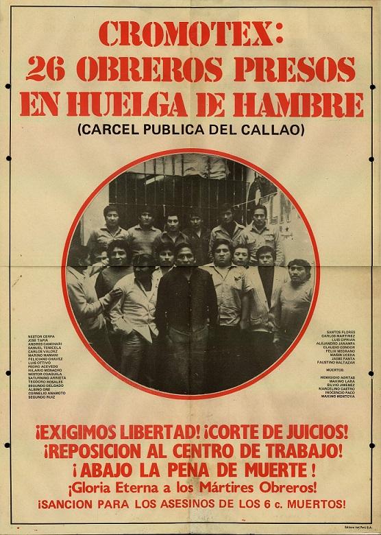 Cromotex: 26 obreros presos en huelga de hambre
