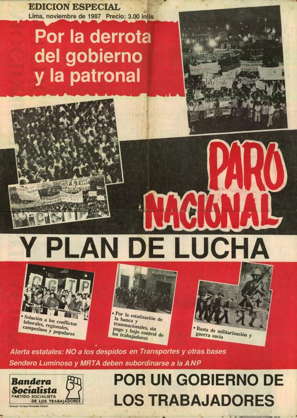 Paro Nacional y plan de lucha