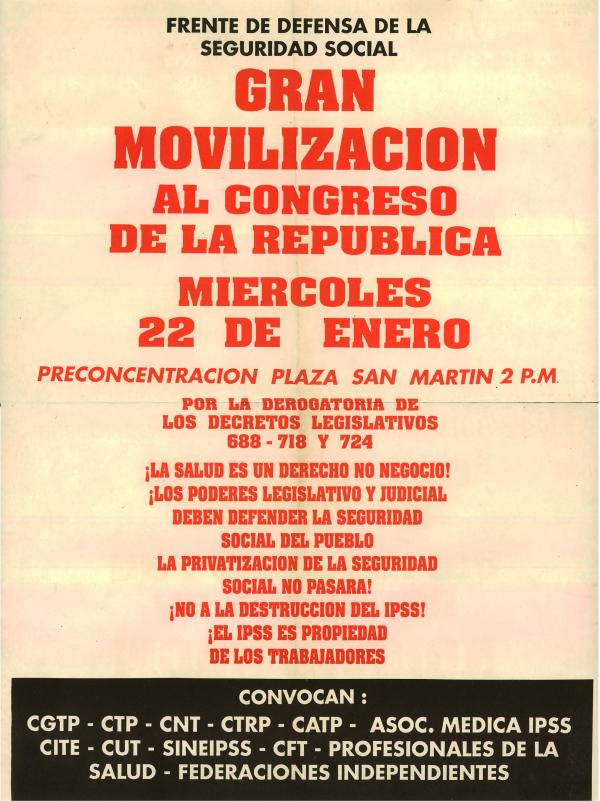 Gran Movilización al Congreso de la República