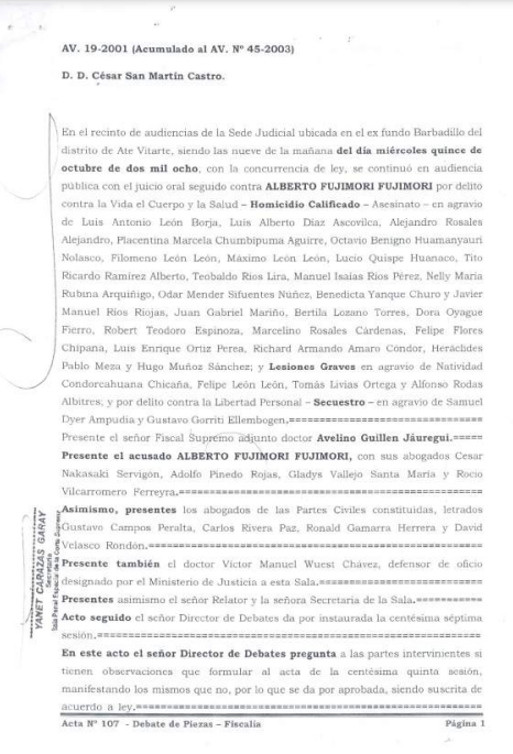 Acta 107_Debate de Piezas Fiscalia 15 10 2008