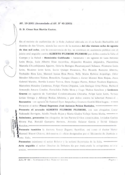 Acta 88_Testimonial Máximo San Román 08 08 2008