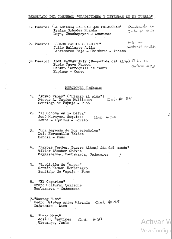 Documentos de gestión