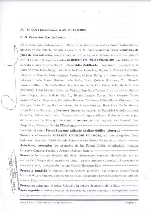 Acta 83_Testimonial Nicolás Hermoza Rios 21 07 2008