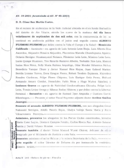 Acta 101_Debate de piezas Fiscalía 29 09 2008
