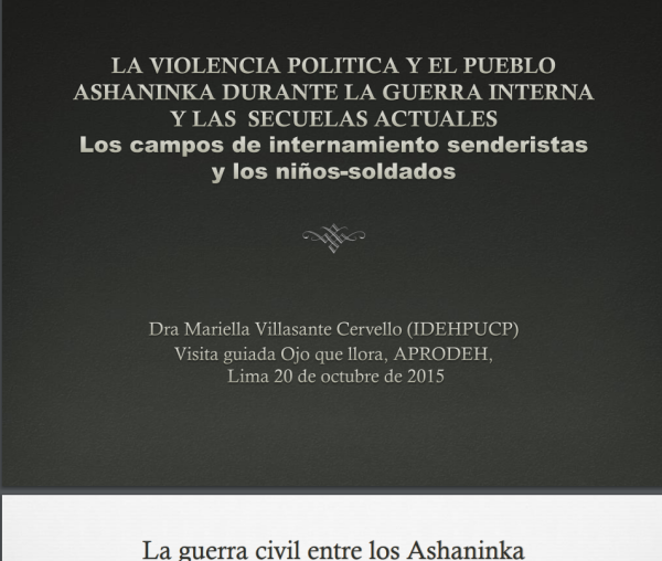 La violencia política y el pueblo ashaninka durante la guerra interna y las secuelas actuales. Los campos de internamiento senderistas y los niños-soldados